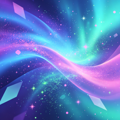 Holographic Aurora Flowing Background