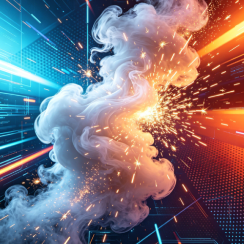 Dynamic Smoke and Spark Elements Combination