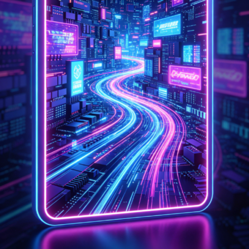Cyber ​​Neon Flowing Illuminated Border
