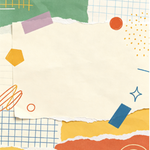 Creative hand-drawn torn paper effect transition
